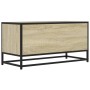 Mueble TV metal y madera ingeniería roble Sonoma 80x34,5x40 cm en Muebles TV | Comprar online en Foru.es