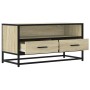 Mueble TV metal y madera ingeniería roble Sonoma 80x34,5x40 cm en Muebles TV | Comprar online en Foru.es