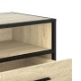 Mueble TV metal y madera ingeniería roble Sonoma 80x34,5x40 cm en Muebles TV | Comprar online en Foru.es