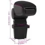 Reposabrazos para coche ABS negro 13,5x32,5x(31-46,5) cm de vidaXL, Asientos para vehículos motorizados - Ref: Foro24-154655,...