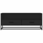 Mueble de TV madera de ingeniería y metal negro 100x34,5x40 cm en Muebles TV | Comprar online en Foru.es