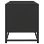Mueble de TV madera de ingeniería y metal negro 100x34,5x40 cm en Muebles TV | Comprar online en Foru.es