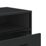 Mueble de TV madera de ingeniería y metal negro 100x34,5x40 cm en Muebles TV | Comprar online en Foru.es