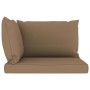 Sofá de jardín de palets de 2 plazas con cojines taupe de vidaXL, Conjuntos de jardín - Ref: Foro24-3067280, Precio: 154,93 €...