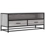 Mueble TV metal y madera ingeniería gris Sonoma 100x34,5x40 cm en Muebles TV | Comprar online en Foru.es