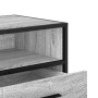 Mueble TV metal y madera ingeniería gris Sonoma 100x34,5x40 cm en Muebles TV | Comprar online en Foru.es