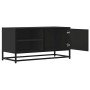 Mueble de TV madera de ingeniería y metal negro 80x34,5x40 cm en Muebles TV | Comprar online en Foru.es
