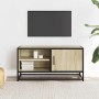 Mueble TV metal y madera ingeniería roble Sonoma 80x34,5x40 cm en Muebles TV | Comprar online en Foru.es