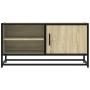 Mueble TV metal y madera ingeniería roble Sonoma 80x34,5x40 cm en Muebles TV | Comprar online en Foru.es