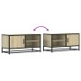 Mueble TV metal y madera ingeniería roble Sonoma 80x34,5x40 cm en Muebles TV | Comprar online en Foru.es