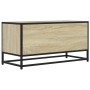 Mueble TV metal y madera ingeniería roble Sonoma 80x34,5x40 cm en Muebles TV | Comprar online en Foru.es