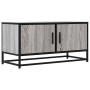 Mueble TV madera ingeniería y metal roble ahumado 80x34,5x40 cm en Muebles TV | Comprar online en Foru.es