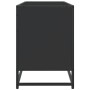 Mueble de TV madera de ingeniería y metal negro 100x35x50 cm en Muebles TV | Comprar online en Foru.es