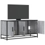 Mueble TV madera ingeniería y metal gris Sonoma 100x35x50 cm en Muebles TV | Comprar online en Foru.es