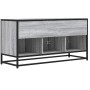 Mueble TV madera ingeniería y metal gris Sonoma 100x35x50 cm en Muebles TV | Comprar online en Foru.es