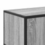 Mueble TV madera ingeniería y metal gris Sonoma 100x35x50 cm en Muebles TV | Comprar online en Foru.es