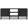 Mueble de TV madera de ingeniería y metal negro 100x35x41 cm en Muebles TV | Comprar online en Foru.es