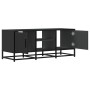 Mueble de TV madera de ingeniería y metal negro 100x35x41 cm en Muebles TV | Comprar online en Foru.es