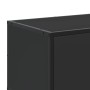 Mueble de TV madera de ingeniería y metal negro 100x35x41 cm en Muebles TV | Comprar online en Foru.es