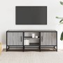 Mueble TV metal y madera ingeniería gris Sonoma 100x35x41 cm en Muebles TV | Comprar online en Foru.es