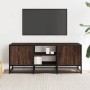 Mueble TV metal y madera ingeniería marrón roble 100x35x41 cm en Muebles TV | Comprar online en Foru.es