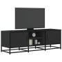 Mueble de TV madera de ingeniería y metal negro 120x35x41 cm en Muebles TV | Comprar online en Foru.es