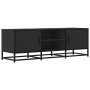 Mueble de TV madera de ingeniería y metal negro 120x35x41 cm en Muebles TV | Comprar online en Foru.es