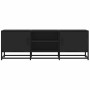 Mueble de TV madera de ingeniería y metal negro 120x35x41 cm en Muebles TV | Comprar online en Foru.es