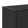 Mueble de TV madera de ingeniería y metal negro 120x35x41 cm en Muebles TV | Comprar online en Foru.es