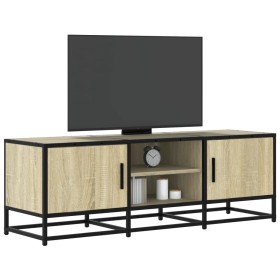 Mueble TV metal y madera ingeniería roble Sonoma 120x35x41 cm en Muebles TV | Comprar online en Foru.es