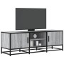 Mueble TV madera ingeniería y metal gris Sonoma 120x35x41 cm en Muebles TV | Comprar online en Foru.es