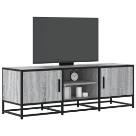 Mueble TV madera ingeniería y metal gris Sonoma 120x35x41 cm en Muebles TV | Comprar online en Foru.es