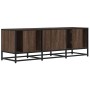 Mueble TV metal y madera ingeniería marrón roble 120x35x41 cm en Muebles TV | Comprar online en Foru.es