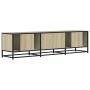 Mueble TV metal y madera ingeniería roble Sonoma 160x35x41 cm en Muebles TV | Comprar online en Foru.es
