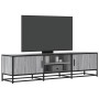 Mueble TV metal y madera ingeniería gris Sonoma 160x35x41 cm en Muebles TV | Comprar online en Foru.es