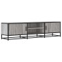 Mueble TV metal y madera ingeniería gris Sonoma 160x35x41 cm en Muebles TV | Comprar online en Foru.es