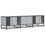 Mueble TV metal y madera ingeniería gris Sonoma 160x35x41 cm en Muebles TV | Comprar online en Foru.es