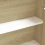 Armario de espejo de baño MDF blanco y roble 60x15x75 cm de vidaXL, Tocadores de baño - Ref: Foro24-331530, Precio: 135,27 €,...