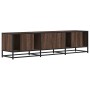 Mueble TV metal y madera ingeniería marrón roble 160x35x41 cm en Muebles TV | Comprar online en Foru.es