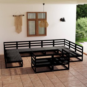 Juego de muebles de jardín 11 piezas madera maciza de pino en Conjuntos de jardín | Comprar online en Foru.es
