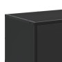 Mueble de TV madera de ingeniería y metal negro 150x35x41 cm en Muebles TV | Comprar online en Foru.es