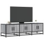 Mueble TV madera ingeniería y metal gris Sonoma 150x35x41 cm en Muebles TV | Comprar online en Foru.es