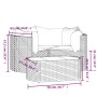 Set muebles de jardín 4 piezas y cojines ratán sintético marrón de vidaXL, Conjuntos de jardín - Ref: Foro24-319760, Precio: ...