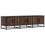 Mueble TV metal y madera ingeniería marrón roble 150x35x41 cm en Muebles TV | Comprar online en Foru.es