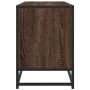 Mueble TV metal y madera ingeniería marrón roble 150x35x41 cm en Muebles TV | Comprar online en Foru.es