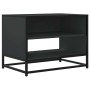 Mueble de TV madera de ingeniería y metal negro 61x40x46 cm en Muebles TV | Comprar online en Foru.es