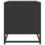 Mueble de TV madera de ingeniería y metal negro 61x40x46 cm en Muebles TV | Comprar online en Foru.es