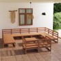 Juego de muebles de jardín 12 piezas madera maciza de pino en Conjuntos de jardín | Comprar online en Foru.es