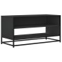 Mueble de TV madera de ingeniería y metal negro 91x40x46 cm en Muebles TV | Comprar online en Foru.es