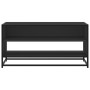 Mueble de TV madera de ingeniería y metal negro 91x40x46 cm en Muebles TV | Comprar online en Foru.es